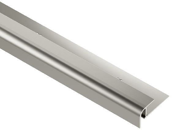 Schluter VINPRO-RO Profilé rond aluminium anodisé nickel brossé 7/32" (5.5 mm) x 8' 2-1/2"