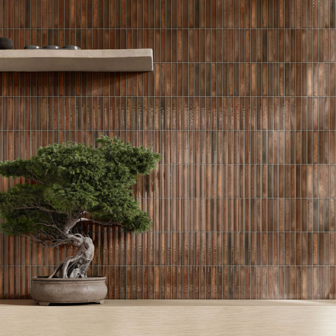 Carreaux de céramique | Collection Kanji - 4,5 po x 9 po