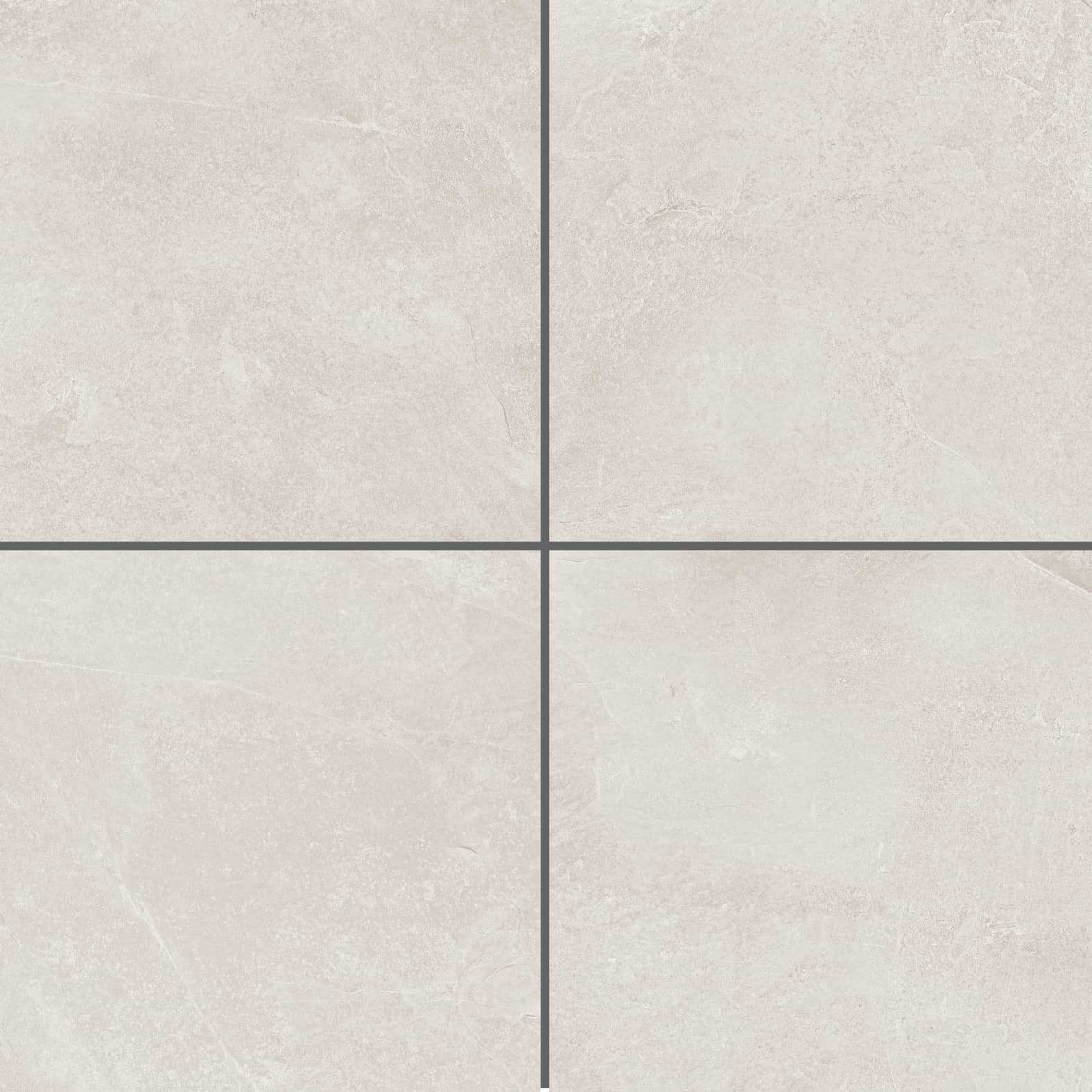 Carreaux de céramique Realstone Slate 24 po x 24 po Glace, grand format, aspect ardoise naturel texturé