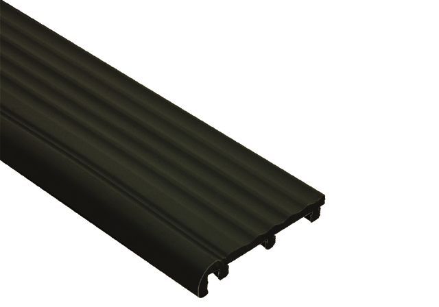 Schluter TREP-B Insert de remplacement - plastique PVC noir 2-1/8" (52 mm) x 9' 10"