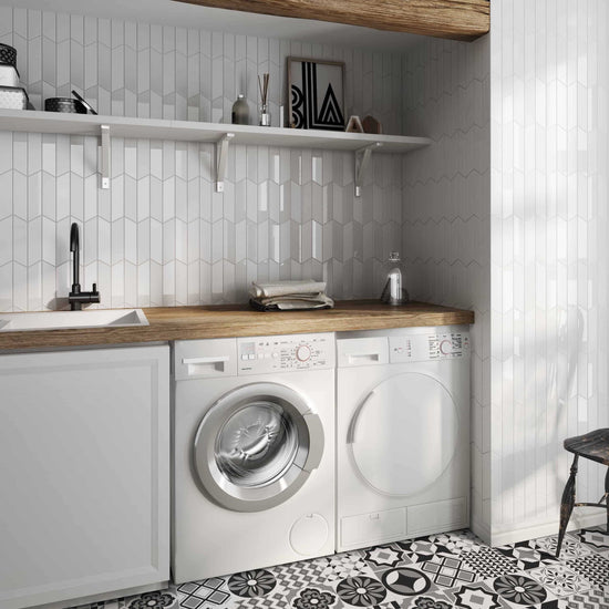 Carreaux de céramique | Collection Chevron - 2 po x 7 po Gauche