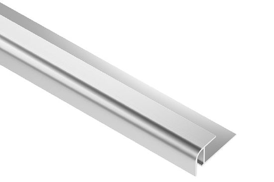 Schluter VINPRO-RO Profilé rond aluminium anodisé chrome brossé 1/2" (12.5 mm) x 8' 2-1/2"