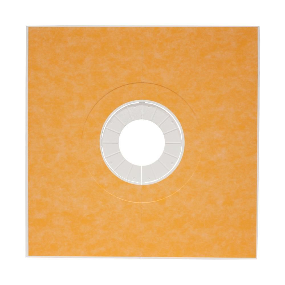 Schluter KERDI-SHOWER-TT Base de douche préfabriquée en pente avec position de sortie centrée 1" x 48" x 48"