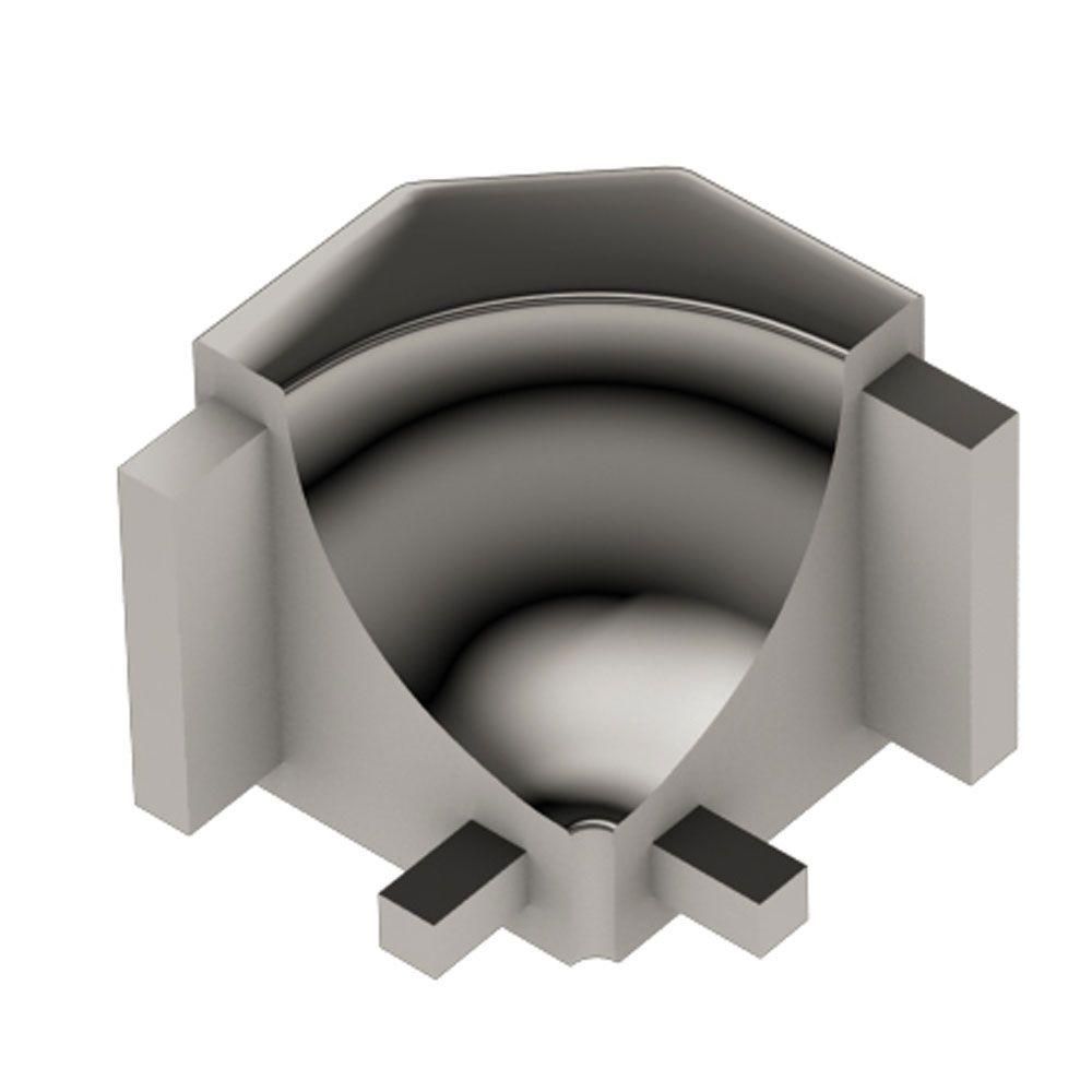 Schluter DILEX-AHK Coin intérieur 90° avec un radius de 3/8" (10 mm) - aluminium anodizé nickel poli