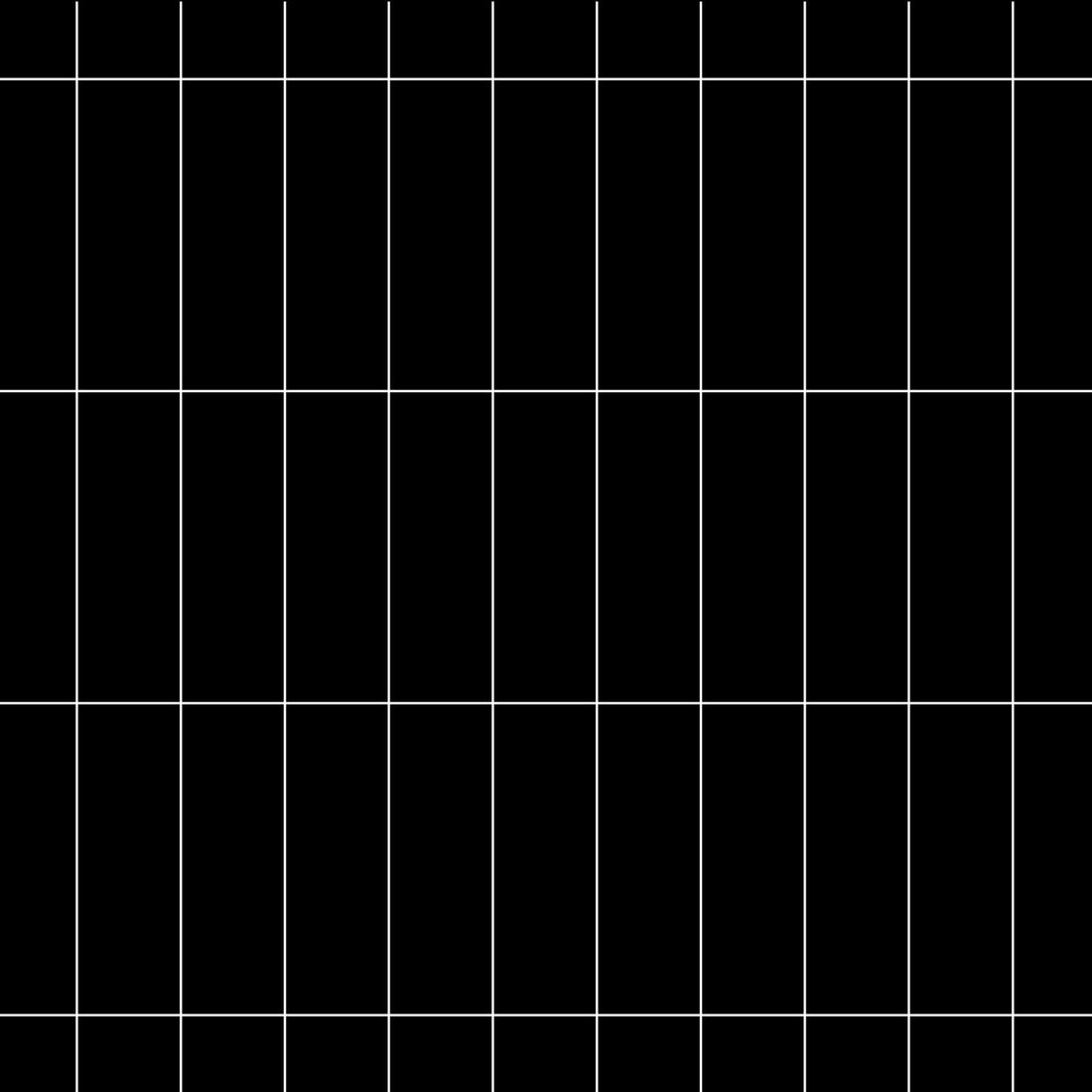 Carreaux de céramique Collection P21 4 po x 12 po Preto, plaquettes rectangulaires noires