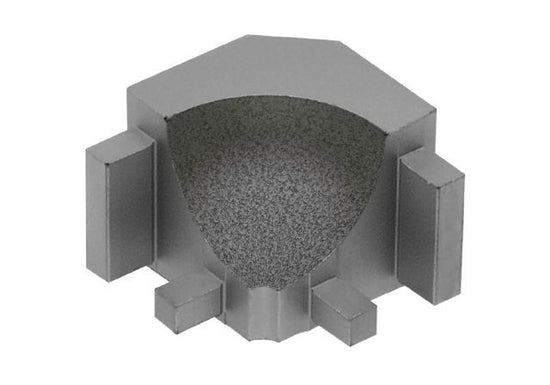 Schluter DILEX-AHK Coin intérieur 90° avec un radius de 3/8" (10 mm) - aluminium gris pierre