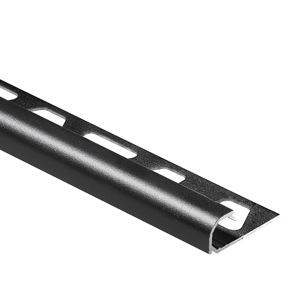 Schluter RONDEC Profilé de bordure rond - aluminium noir mat 7/16" (11 mm) x 8' 2-1/2"