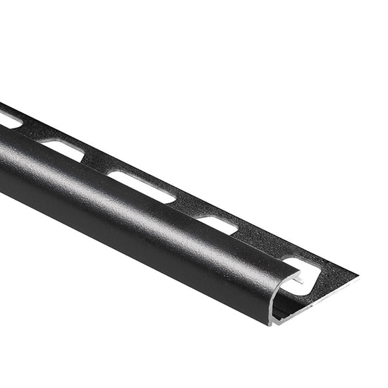 Schluter RONDEC Profilé de bordure rond - aluminium noir mat 7/16" (11 mm) x 8' 2-1/2"