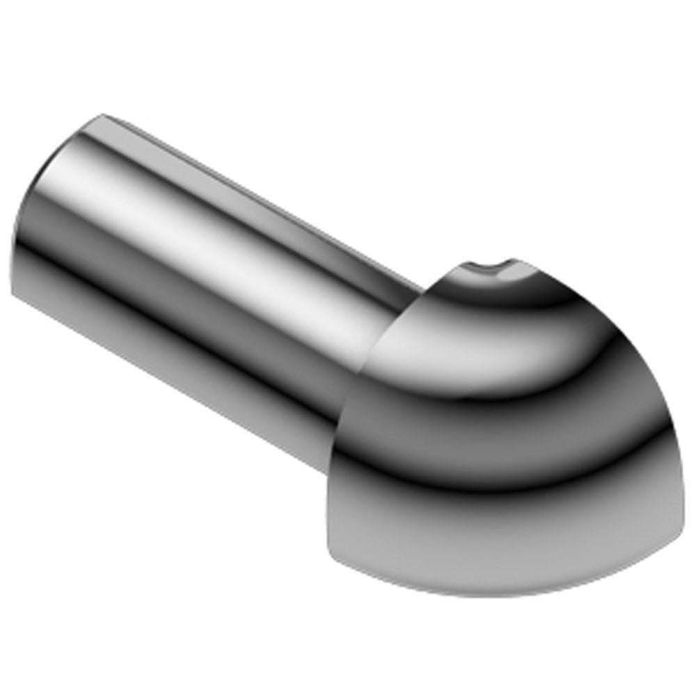 Schluter RONDEC Coin extérieur 90° - aluminium anodisé chrome poli 3/8" (10 mm)