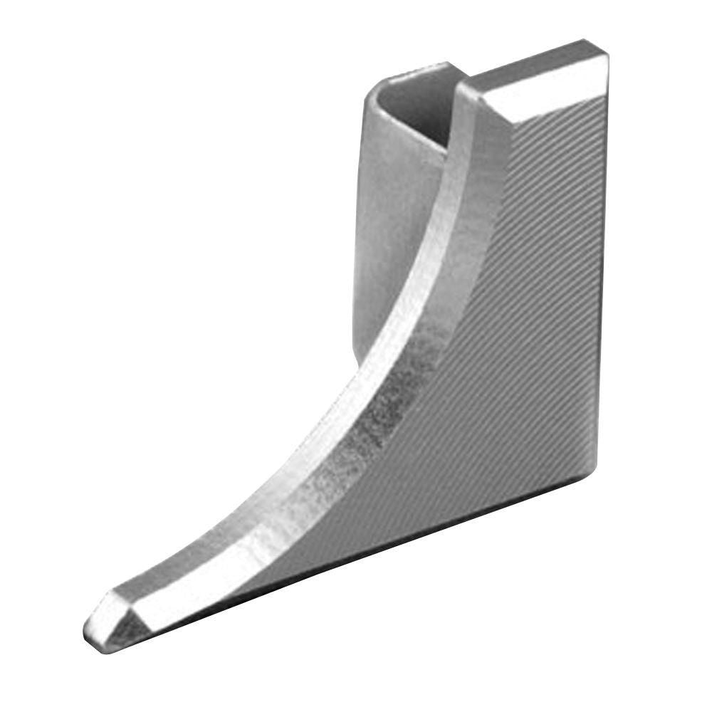 Schluter DILEX-AHKA Cap de fermeture gauche avec un radius de 3/8" (10 mm) - aluminium anodisé mat