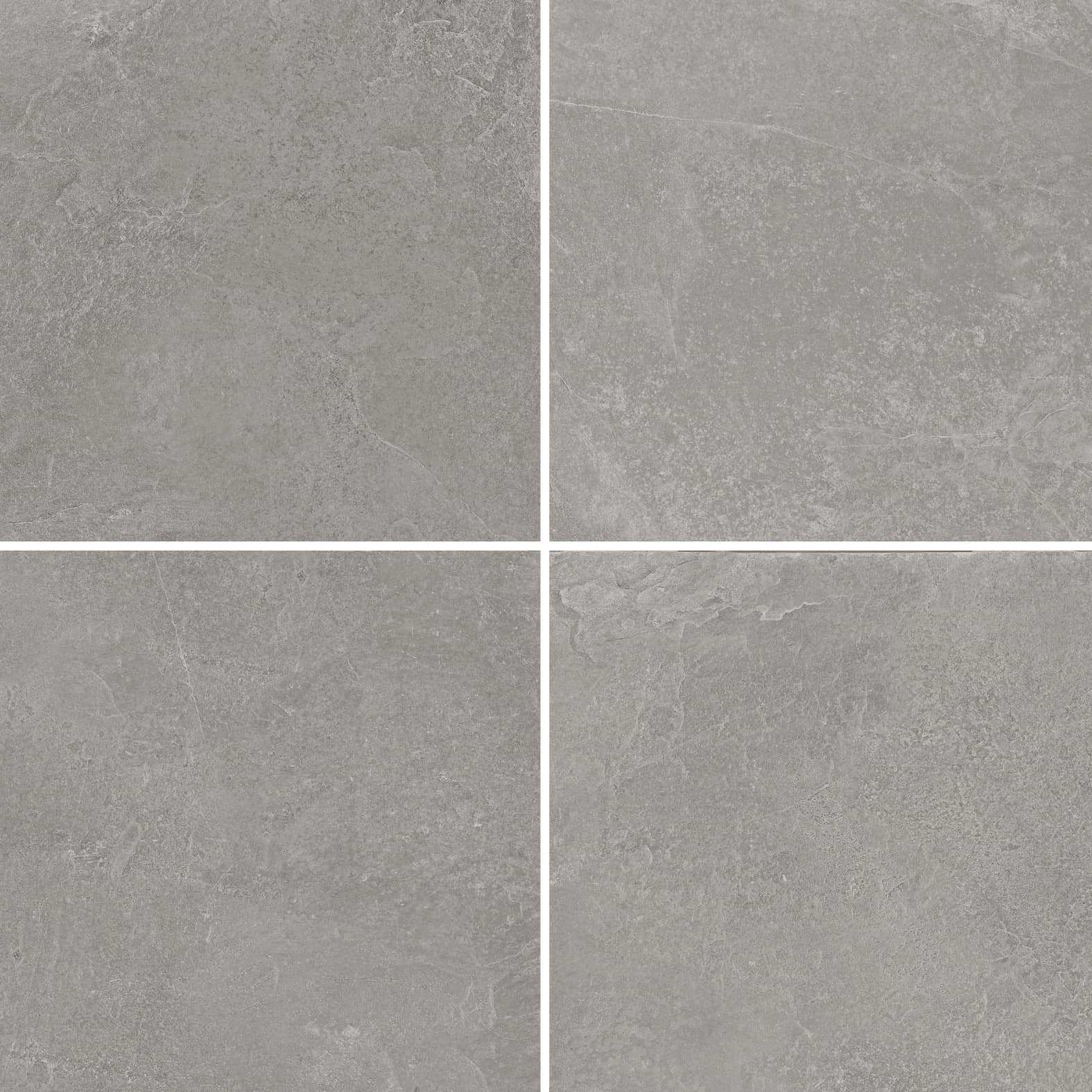 Carreaux de céramique Collection Realstone Slate 24 po x 24 po, aspect ardoise couleur fer