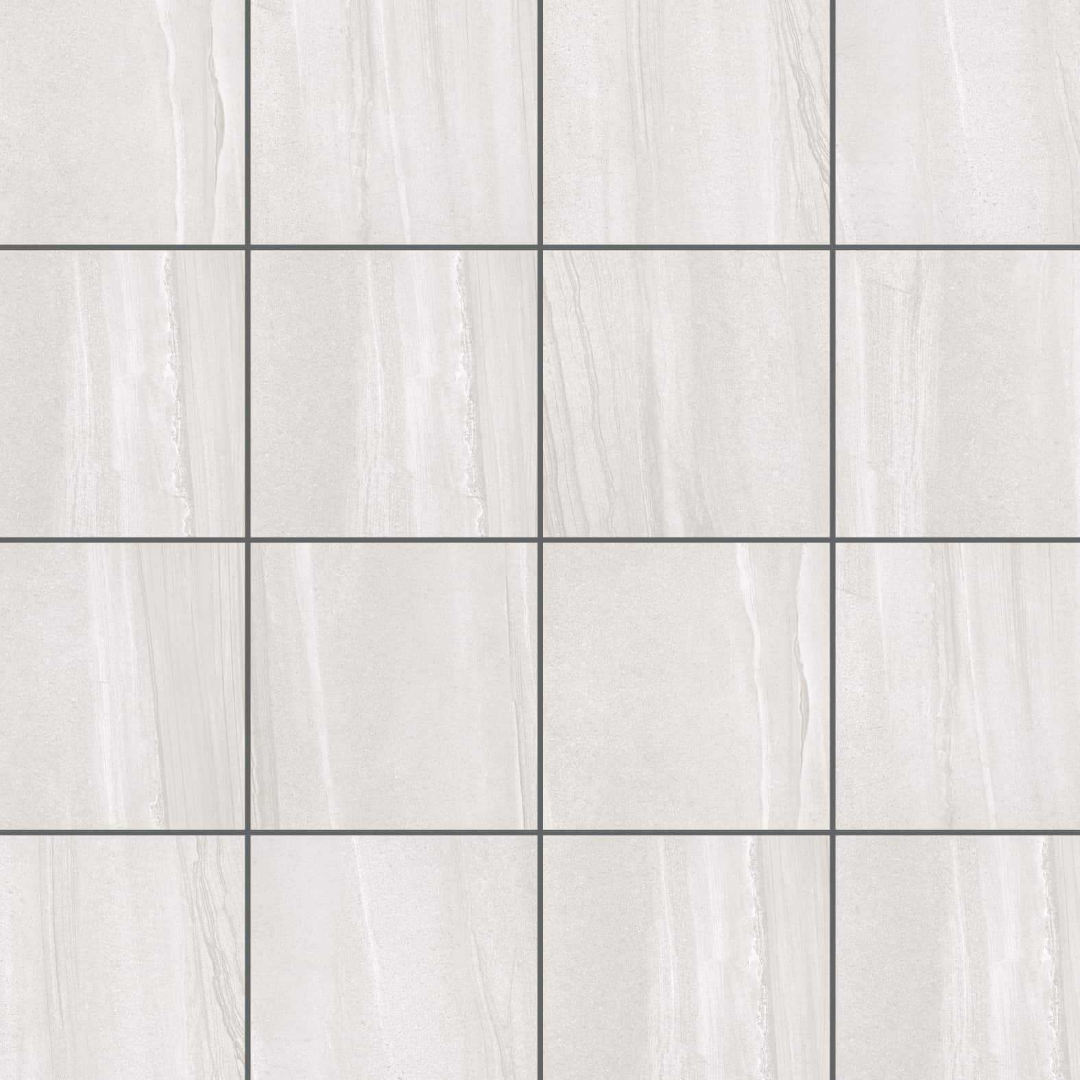 Carreaux de céramique Collection Burlingstone 13 po x 13 po blanc, fini mat