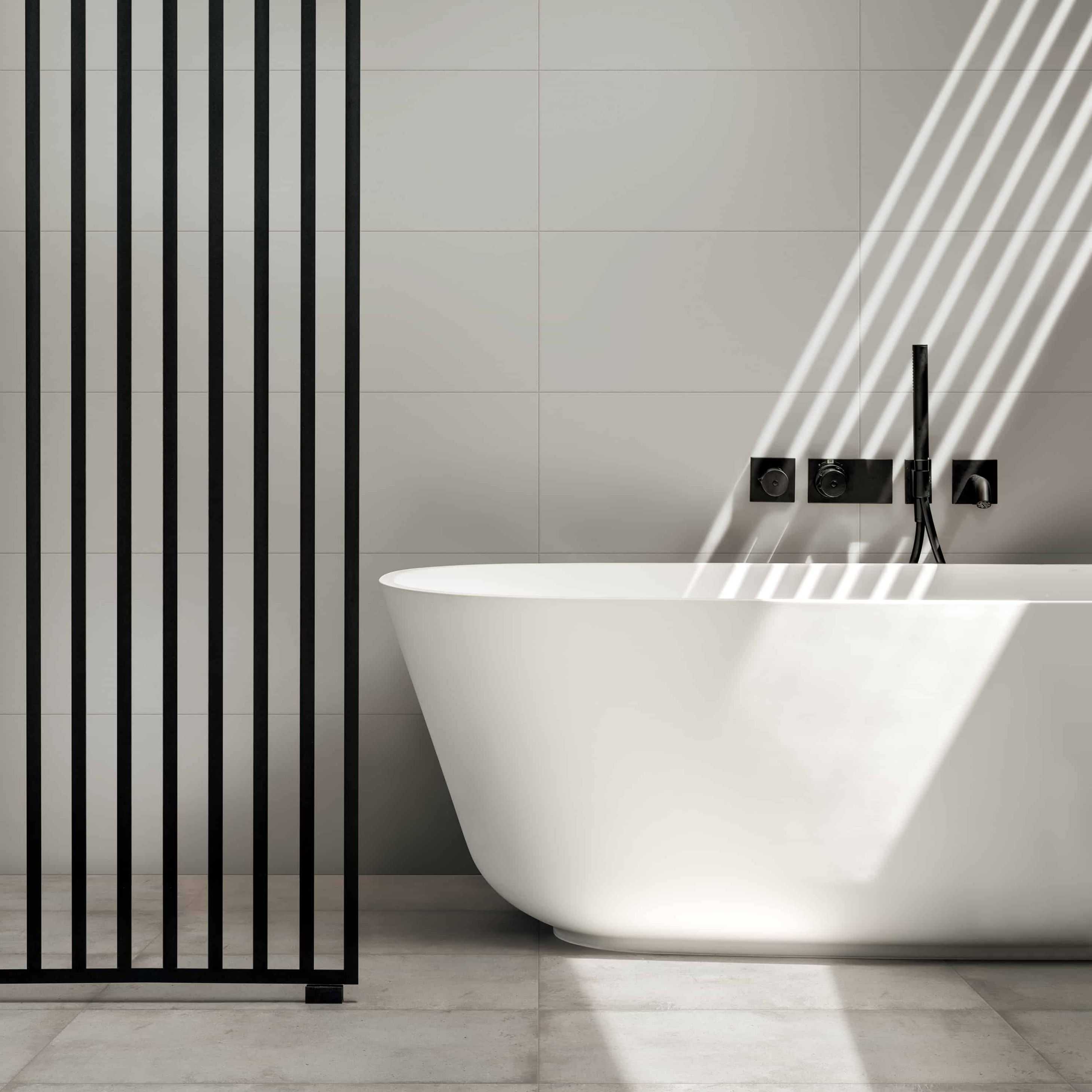 Carreaux de céramique Collection Strada 12 po x 24 po Super Bianco, blanc