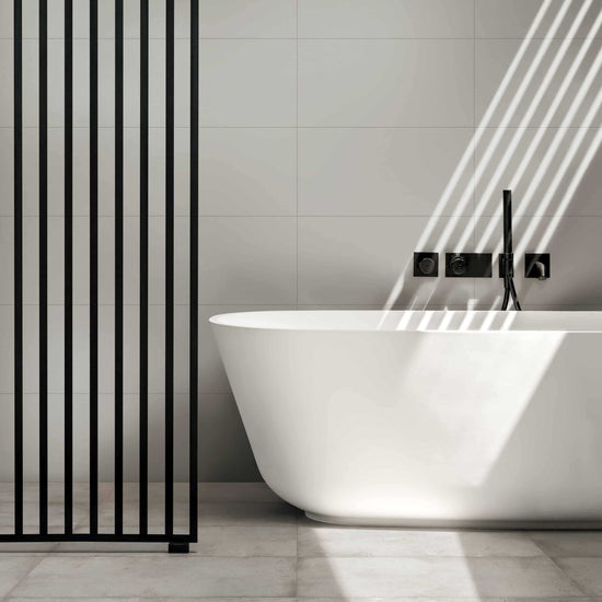 Carreaux de céramique Collection Strada 12 po x 24 po Super Bianco, blanc