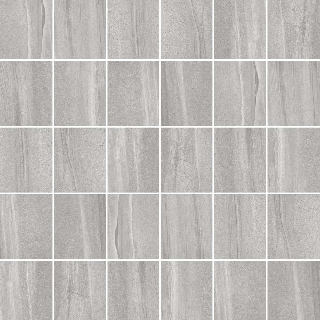 Carreaux de céramique Collection Burlingstone 8 po x 10 po gris pâle lustré