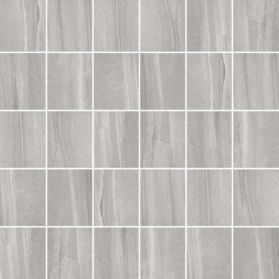 Carreaux de céramique Collection Burlingstone 8 po x 10 po gris pâle lustré