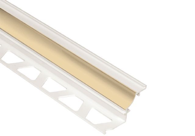Schluter DILEX-PHK Profilé à gorge avec un radius de 3/8" - plastique PVC bahamas 1/2" (12.5 mm) x 8' 2-1/2"