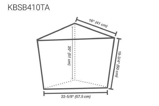 Schluter KERDI-SHOWER-SB Banc de douche préfabriqué triangulaire 16" x 16" x 20"
