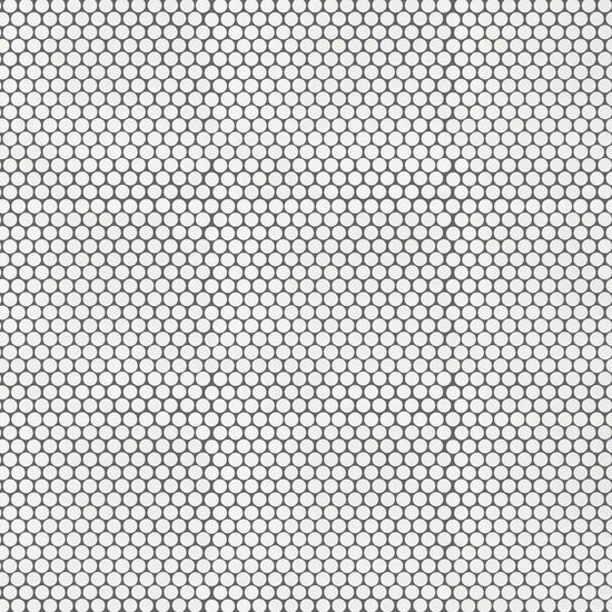 Carreaux de céramique Collection Candy mosaïque 1 po x 1 po Bianco, petits carrés blancs brillants