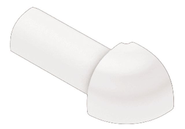 Schluter RONDEC Coin extérieur 90° - plastique PVC blanc éclatant 7/16" (11 mm)