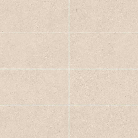 Carreaux de céramique Collection Kalksten 12x24 po — teinte Artique, fini mat, aspect pierre calcaire