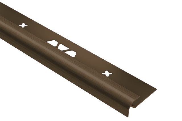 Schluter VINPRO-RO Profilé rond aluminium anodisé bronze antique brossé 21/64" (8.5 mm) x 8' 2-1/2"
