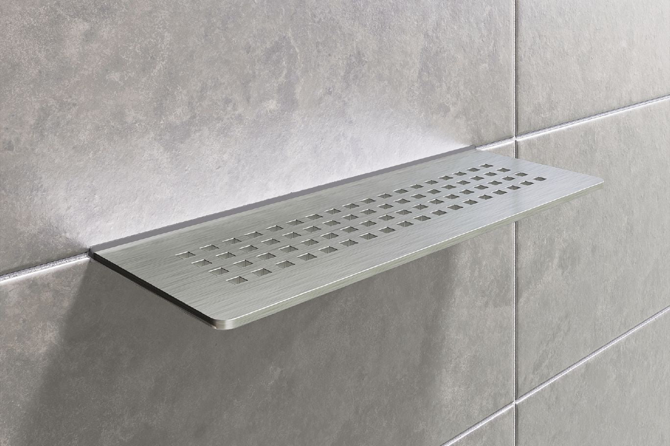 Schluter SHELF-W Étagère murale rectangulaire modèle Square aluminium anthracite foncé