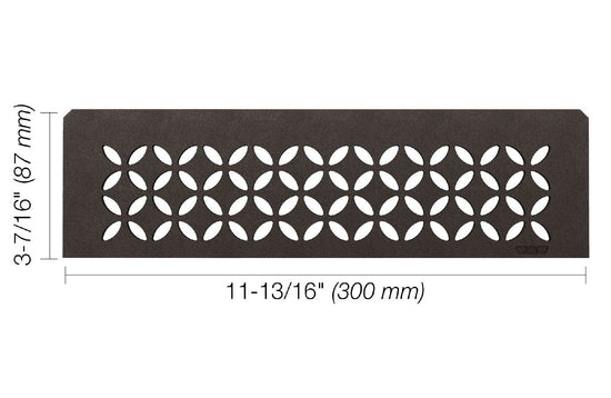 Schluter SHELF-N Étagère rectangulaire pour niche modèle Floral aluminium anthracite foncé