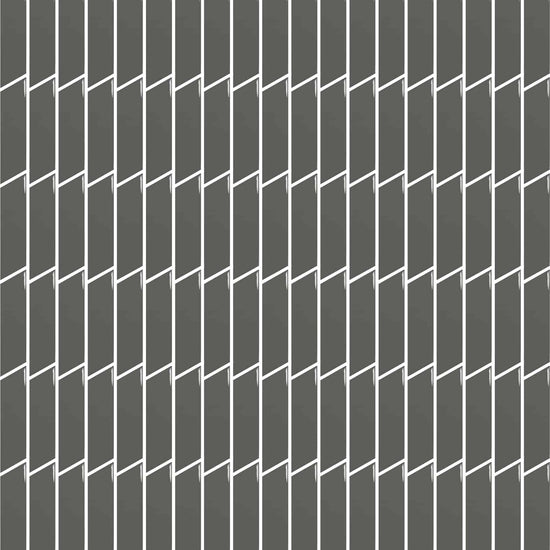 Carreaux de céramique Collection Chevron 2 po x 7 po gauche, gris foncé lustré