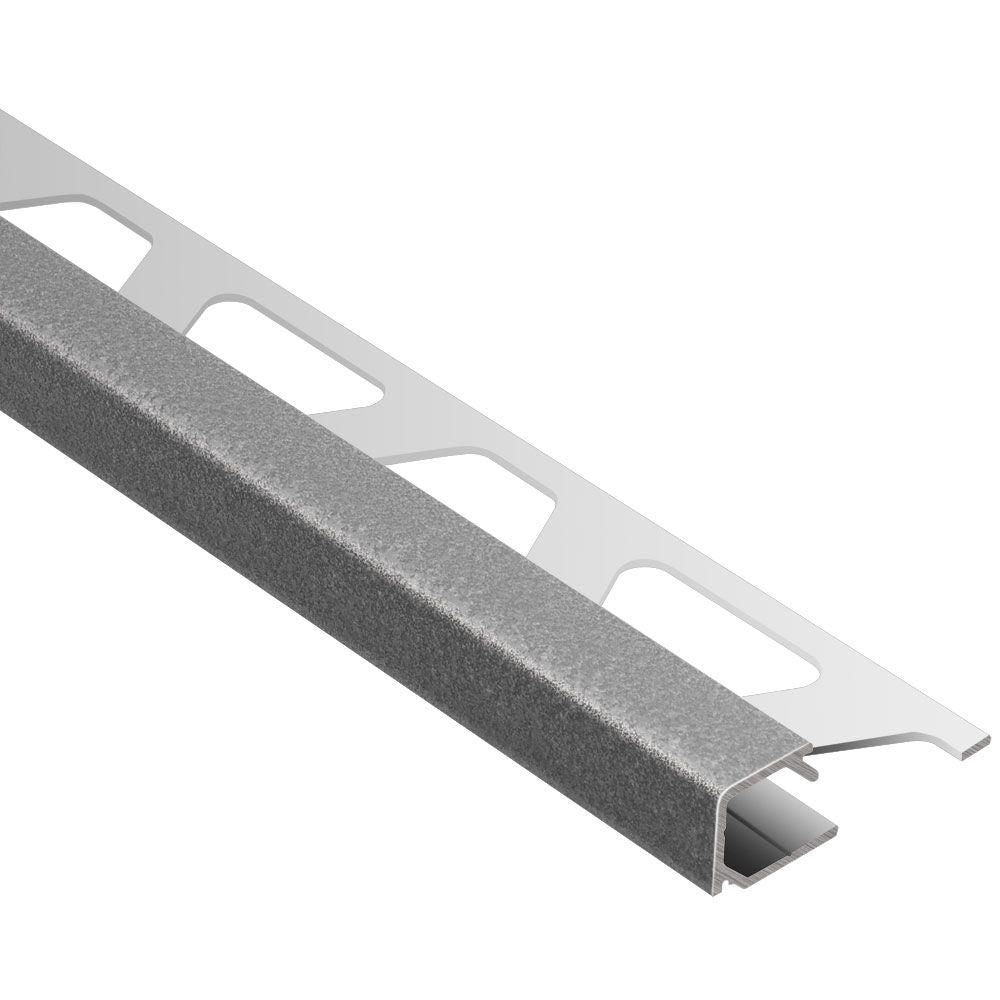 Schluter QUADEC Profilé de bordure carré - aluminium étain 5/16" (8 mm) x 8' 2-1/2"