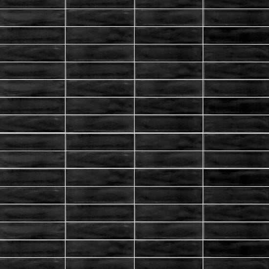 Carreaux de céramique Collection Multiforme 3 po x 12 po Ossidiana lustré, rectangulaire