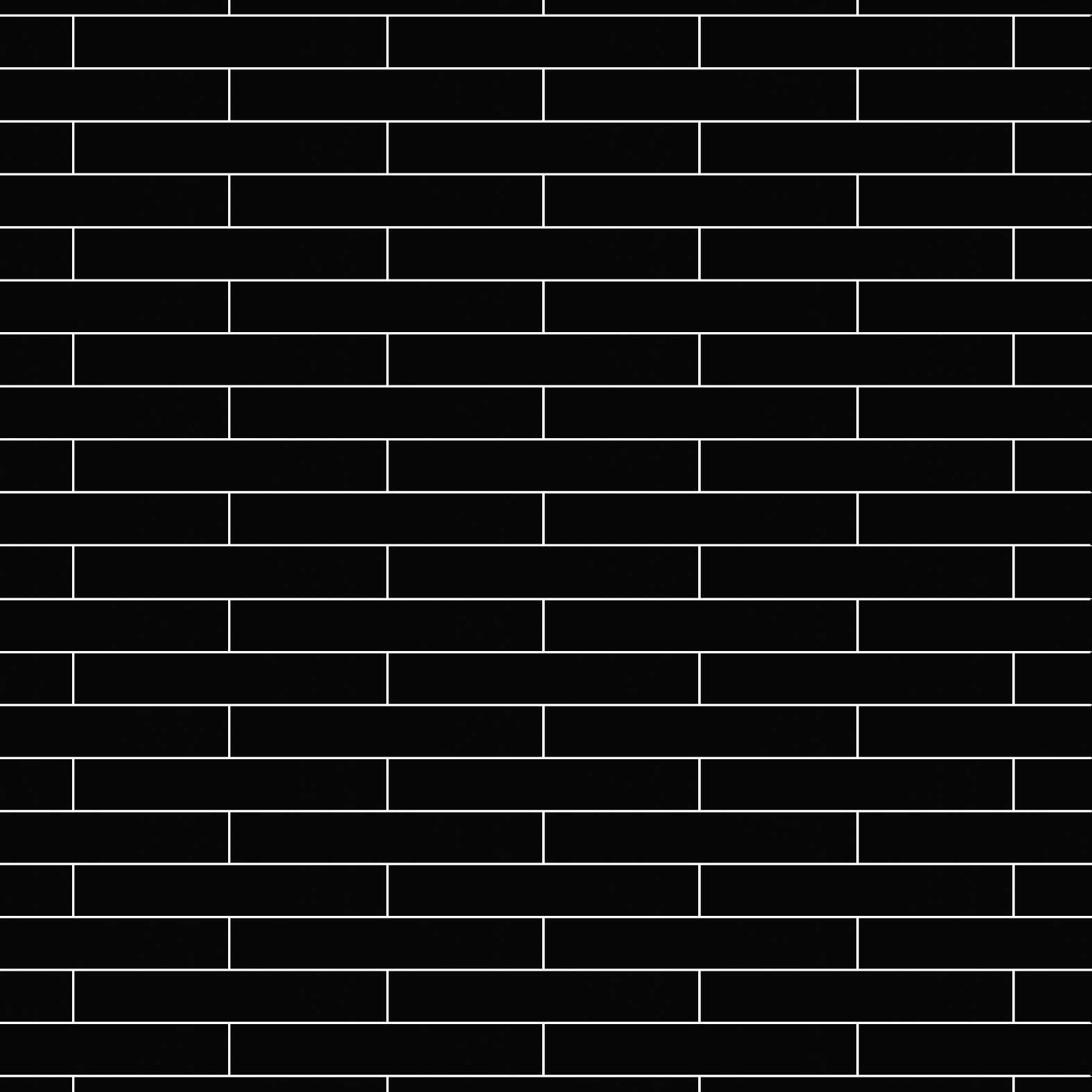 Carreaux de céramique Collection Essential 2 po x 12 po Nero lustré noir brillant