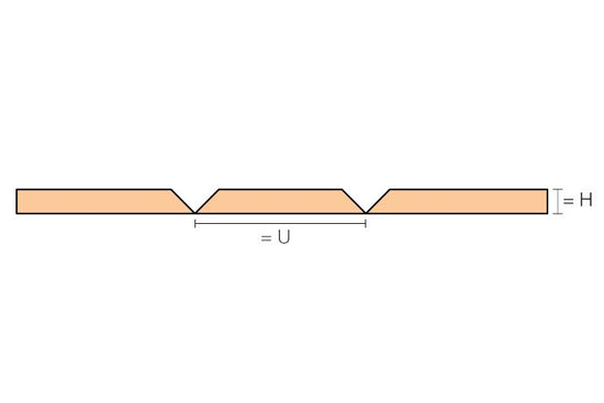 Schluter KERDI-BOARD-U Panneau en forme de U avec une largeur de 7-7/8" replié 3/4" x 24-1/2" x 96"