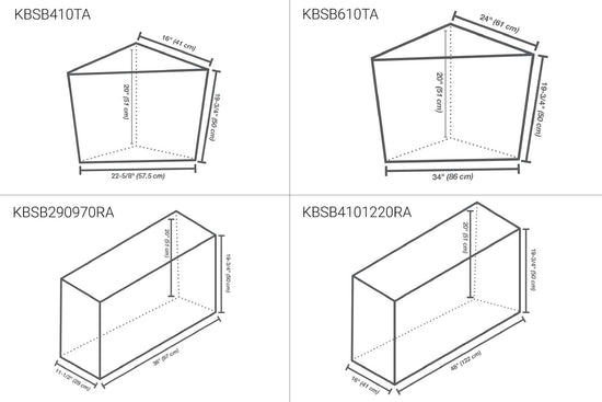 Schluter KERDI-BOARD-SB Banc de douche préfabriqué étanche triangulaire 20"x 24" x 24"