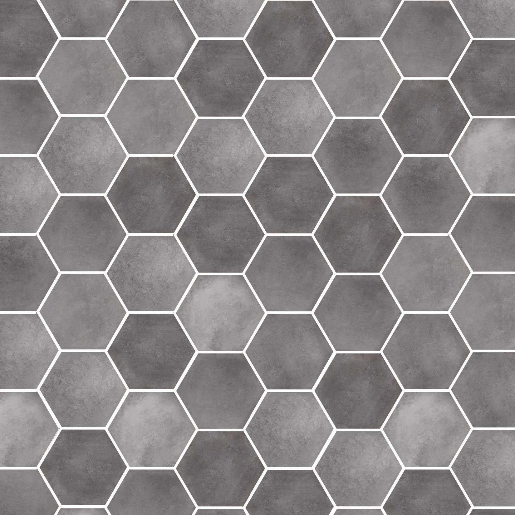 Carreaux de céramique Collection Ossido 6 po x 7 po Grigio lustré