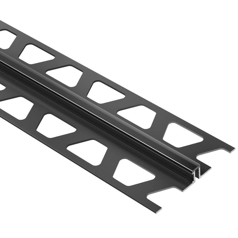 Schluter DILEX-BWS Profilé pour joint de surface avec zone de mouvement de 3/16" - plastique PVC noir 5/16" (8 mm) x 8' 2-1/2"