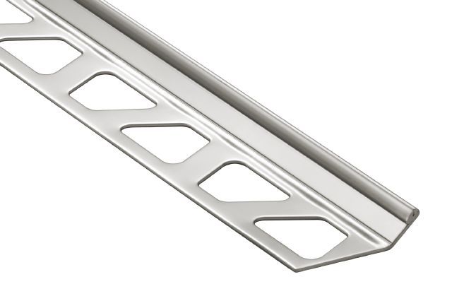 Schluter FINEC Profilé de finition et de protection des rebords - acier inoxydable (V2) 7/16" (11 mm) x 8' 2-1/2"