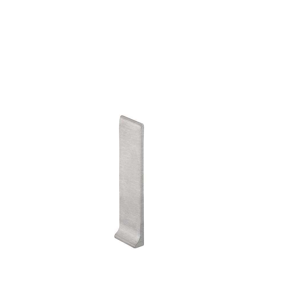 Schluter DESIGNBASE-SL Cap de fermeture de droite - acier inoxydable (V2) brossé 4-3/8" (110 mm)