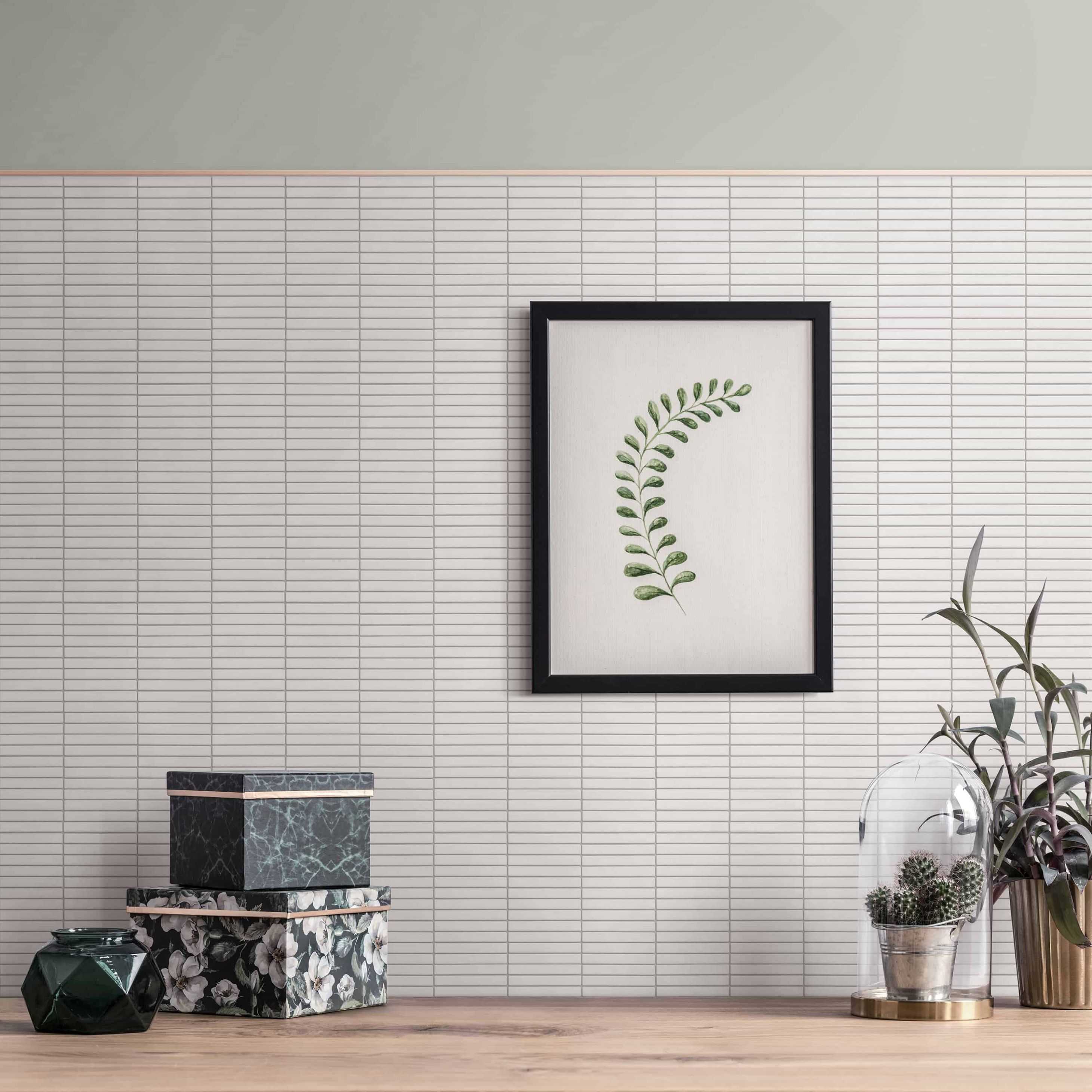 Carreaux de céramique | Collection Biscotti - Mosaïque - 0,5 po x 4 po Saggio 0.5 po x 4 po Lustré