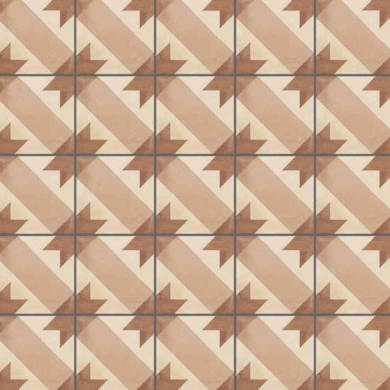 Carreau de céramique carré 8 po x 8 po Collection Terra modèle Stella C