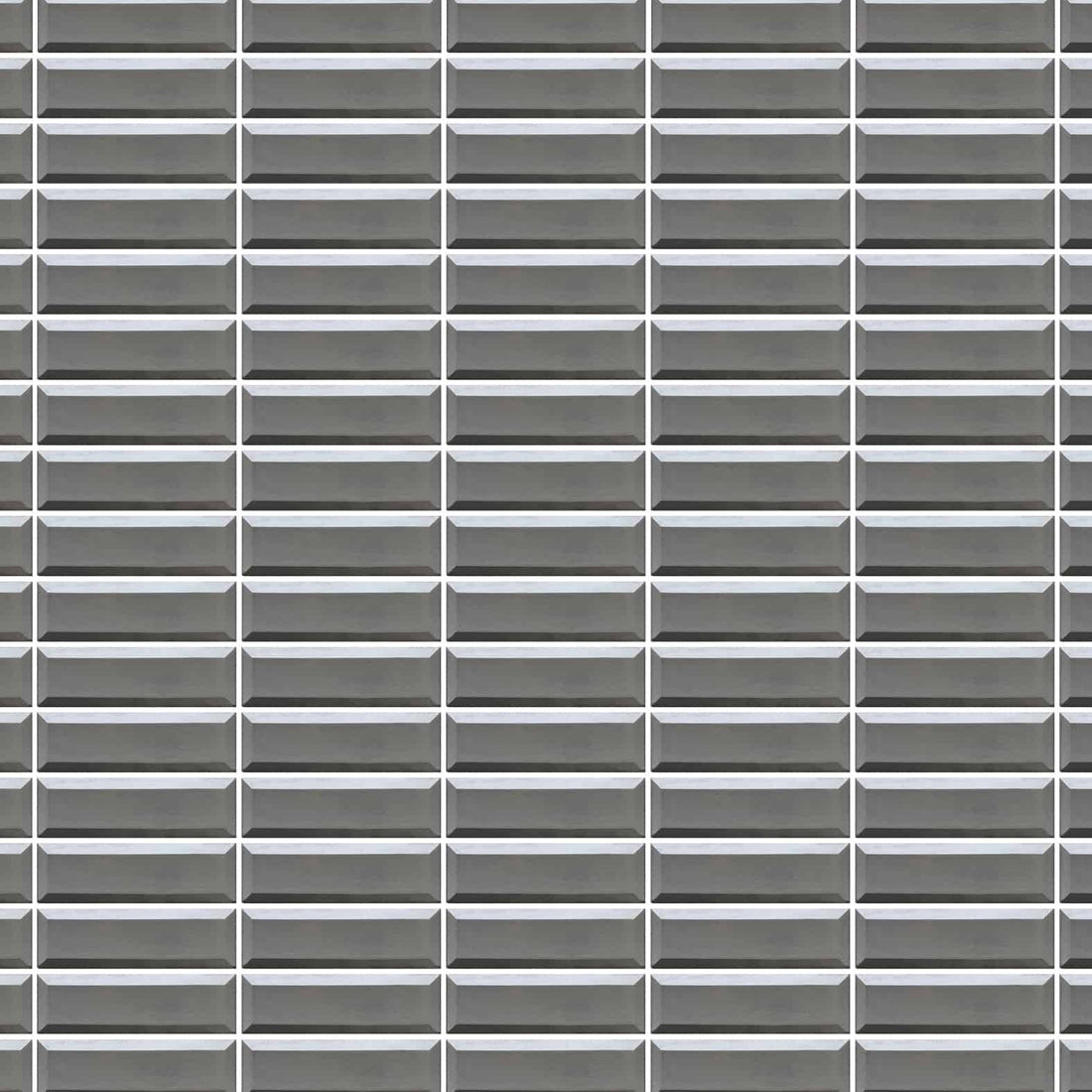 Carreaux de céramique | Collection Diamante - 2 po x 8 po Hématite 2 po x 8 po Lustré