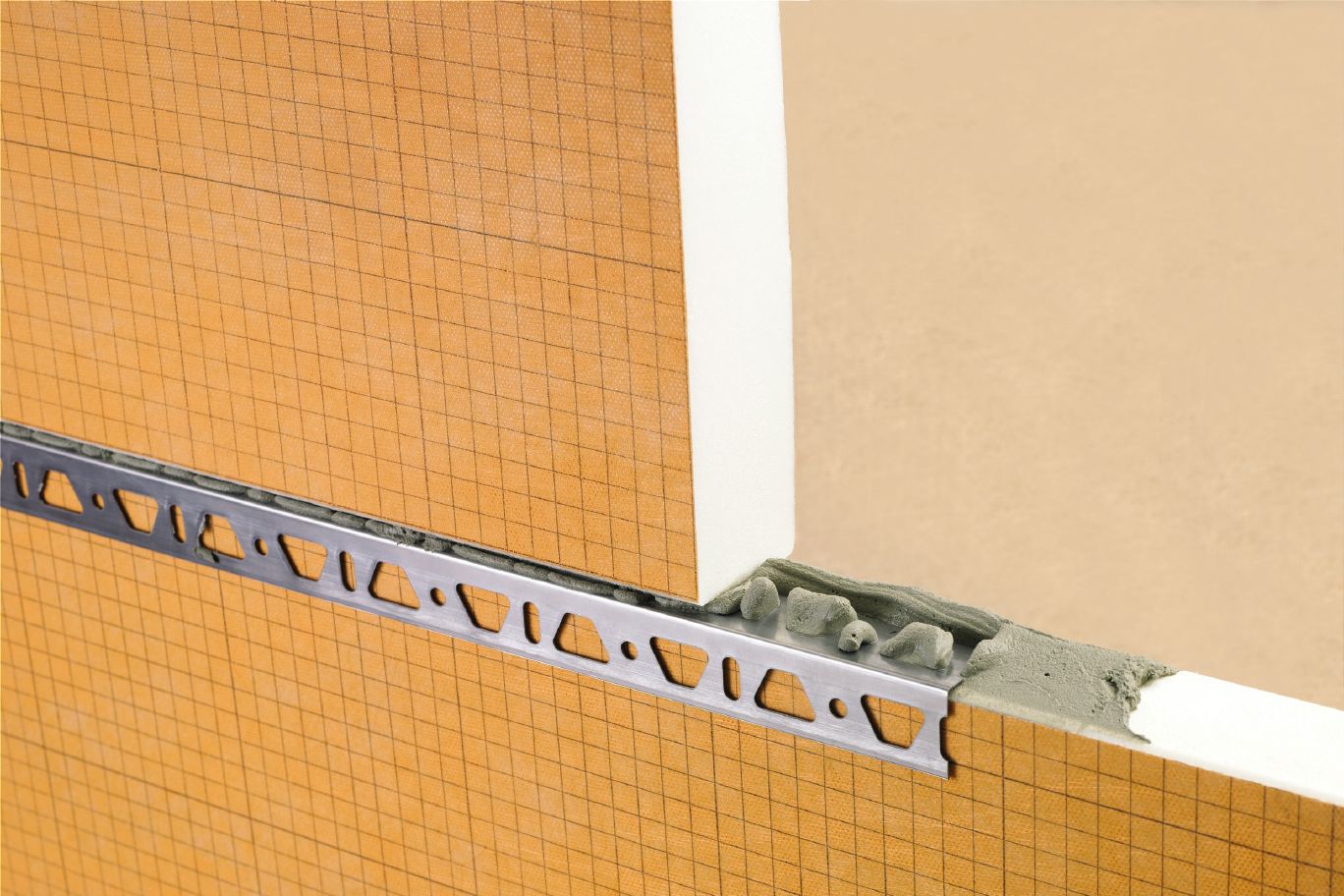 Schluter KERDI-BOARD-ZW Profilé en angle - acier inoxydable (V2) 6"
