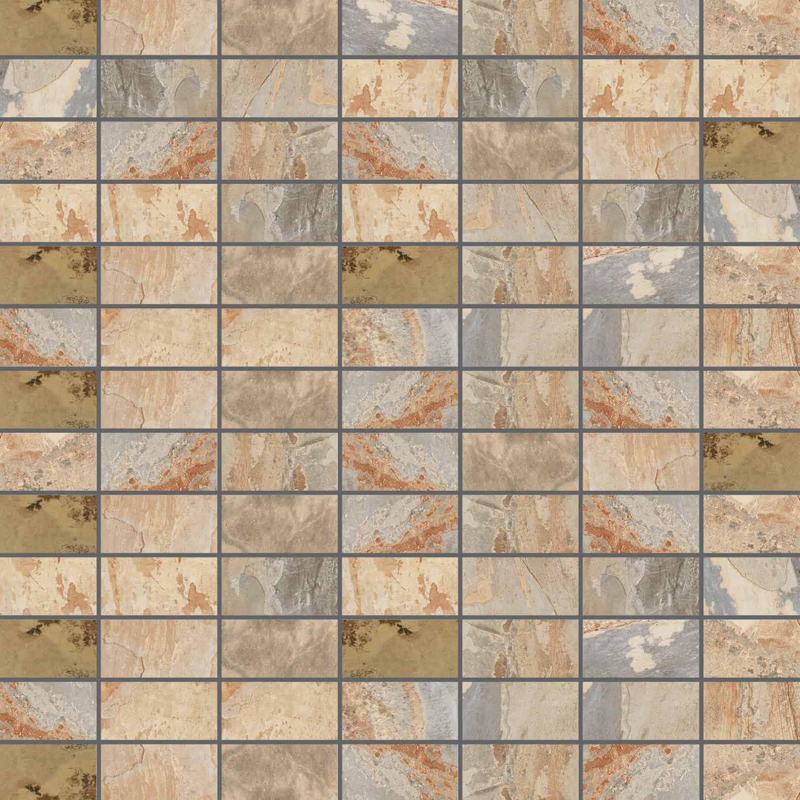 Carreaux de céramique Collection Slaty 3 po x 6 po ocre mat