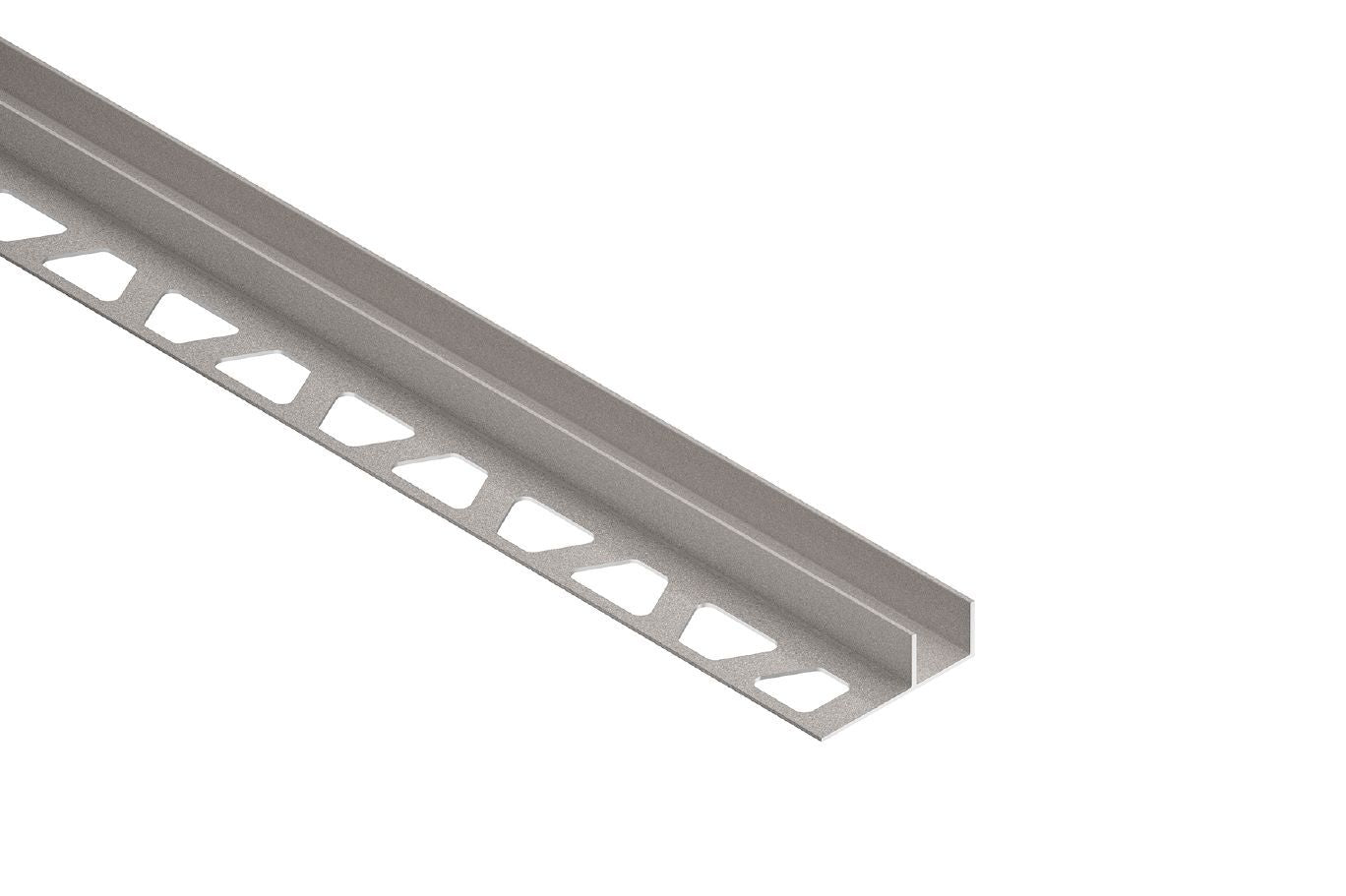 Schluter DECO-SG Profilé décoratif de protection à rainure aluminium anodisé gris pierre 1/2" (12.5 mm) x 9/16" x 8' 2-1/2"