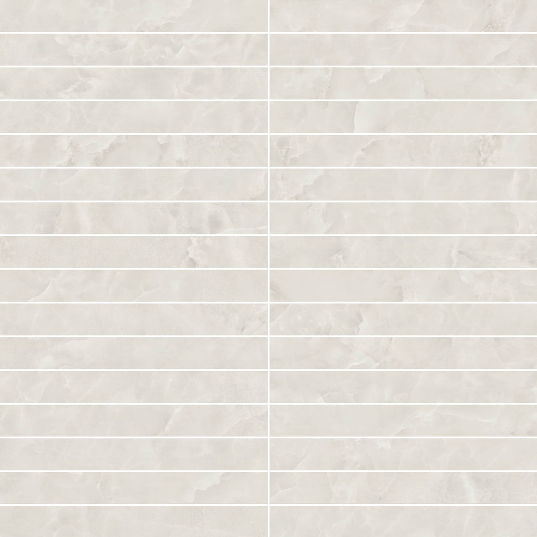 Carreaux de céramique Collection Serena 3 po x 24 po Avorio poli, fini lustré ivoire élégant