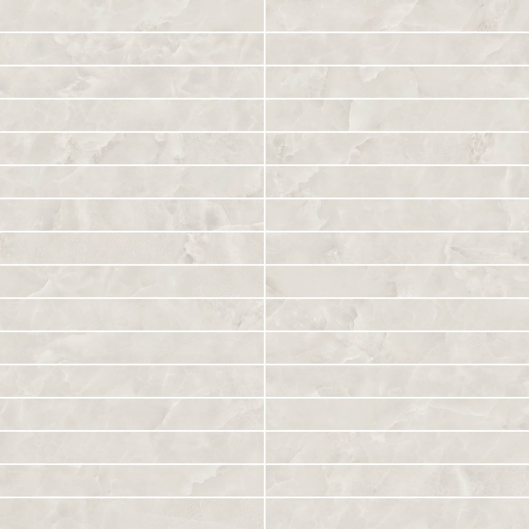 Carreaux de céramique Collection Serena 3 po x 24 po Avorio poli, fini lustré ivoire élégant