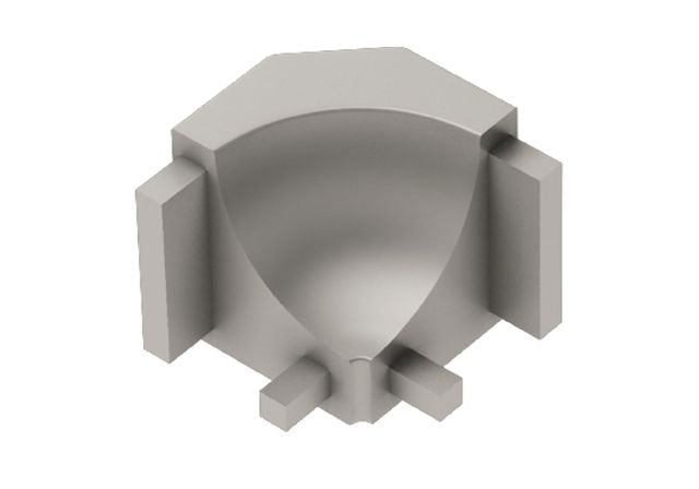 Schluter DILEX-AHK Coin intérieur 90° avec un rayon de 3/8" pour Profilé à gorge Aluminium anodisé Mat Nickel