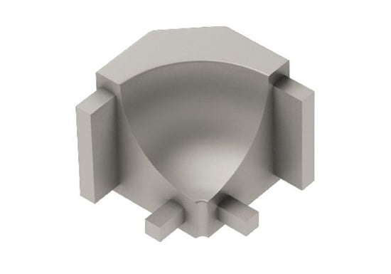 Schluter DILEX-AHK Coin intérieur 90° avec un rayon de 3/8" pour Profilé à gorge Aluminium anodisé Mat Nickel