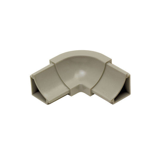 Schluter DILEX-HKW Coin intérieur 90° 3-directions avec un radius de 11/16" (18 mm) - plastique PVC gris
