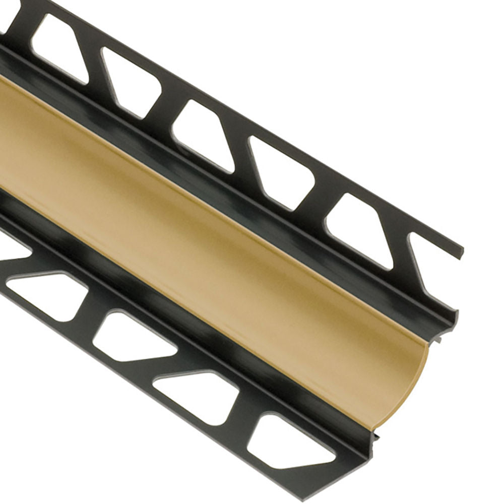 Schluter DILEX-HKW Profilé à gorge avec un radius de 11/16" - plastique PVC beige clair 7/16" (11 mm) x 7/16" x 8' 2-1/2"